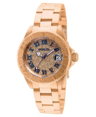 Women's 33361 Angel Quartz 3 Hand Rose Gold Dial Watch