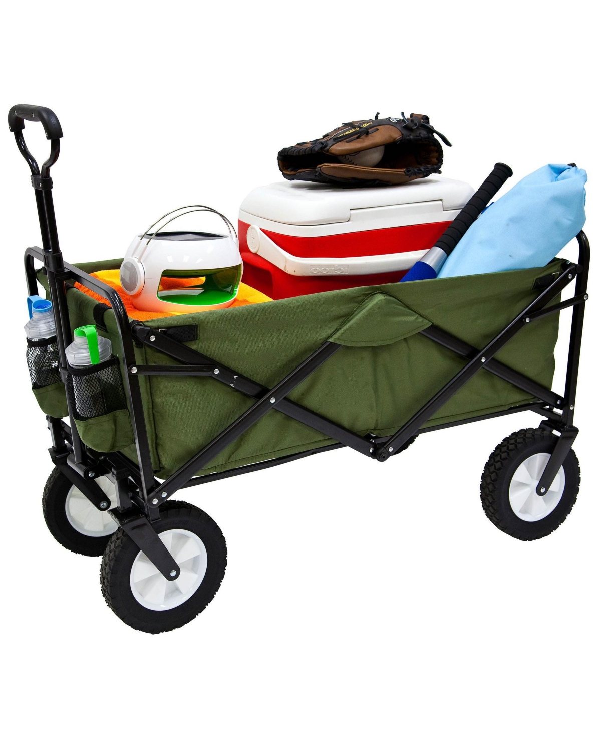 Mac Sports Collapsible Folding Outdoor Utility Garden Camping Wagon Cart,- Green