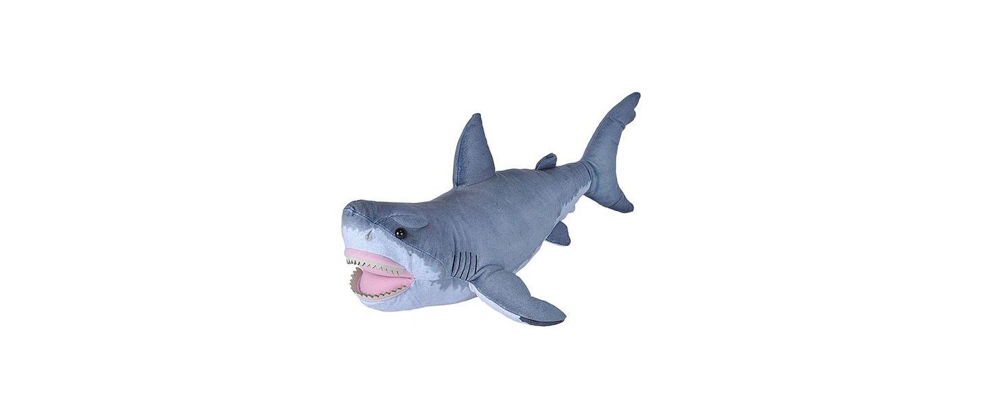 Детская мягкая игрушка Wild Republic Living Ocean Jumbo Great White Shark 20" Plush — фото 1