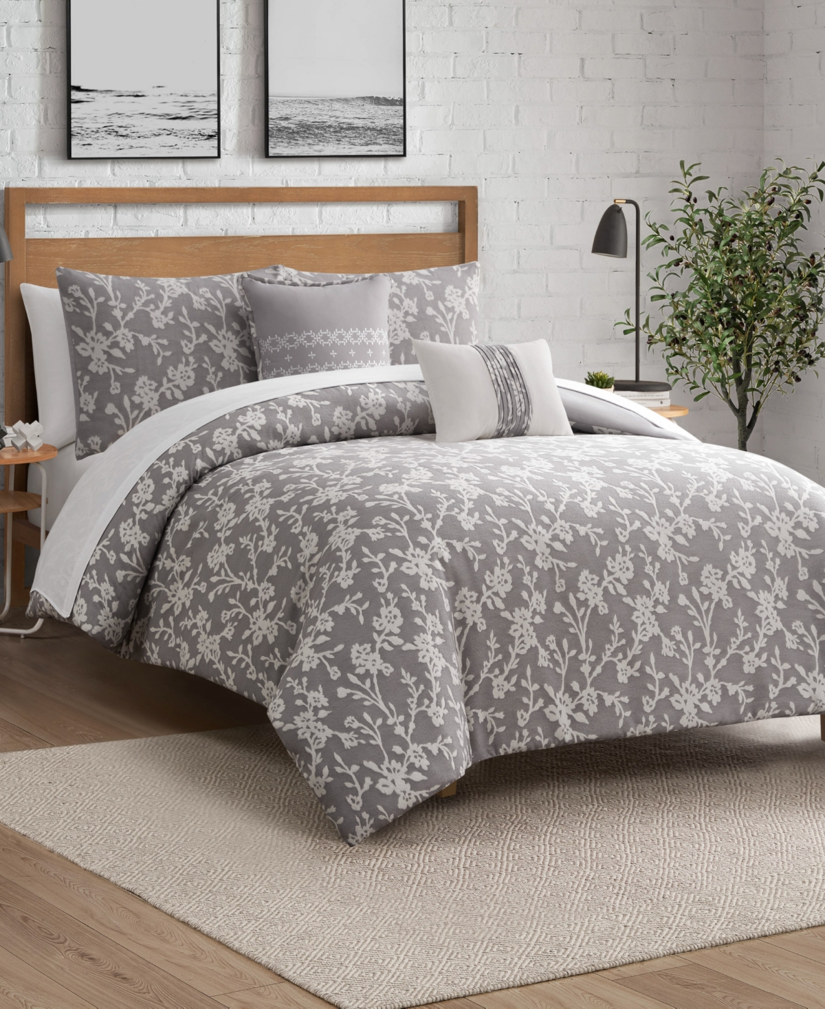 Shop Lucky Brand Fiora Floral 4-pc. Comforter Set, Twin/twin Xl