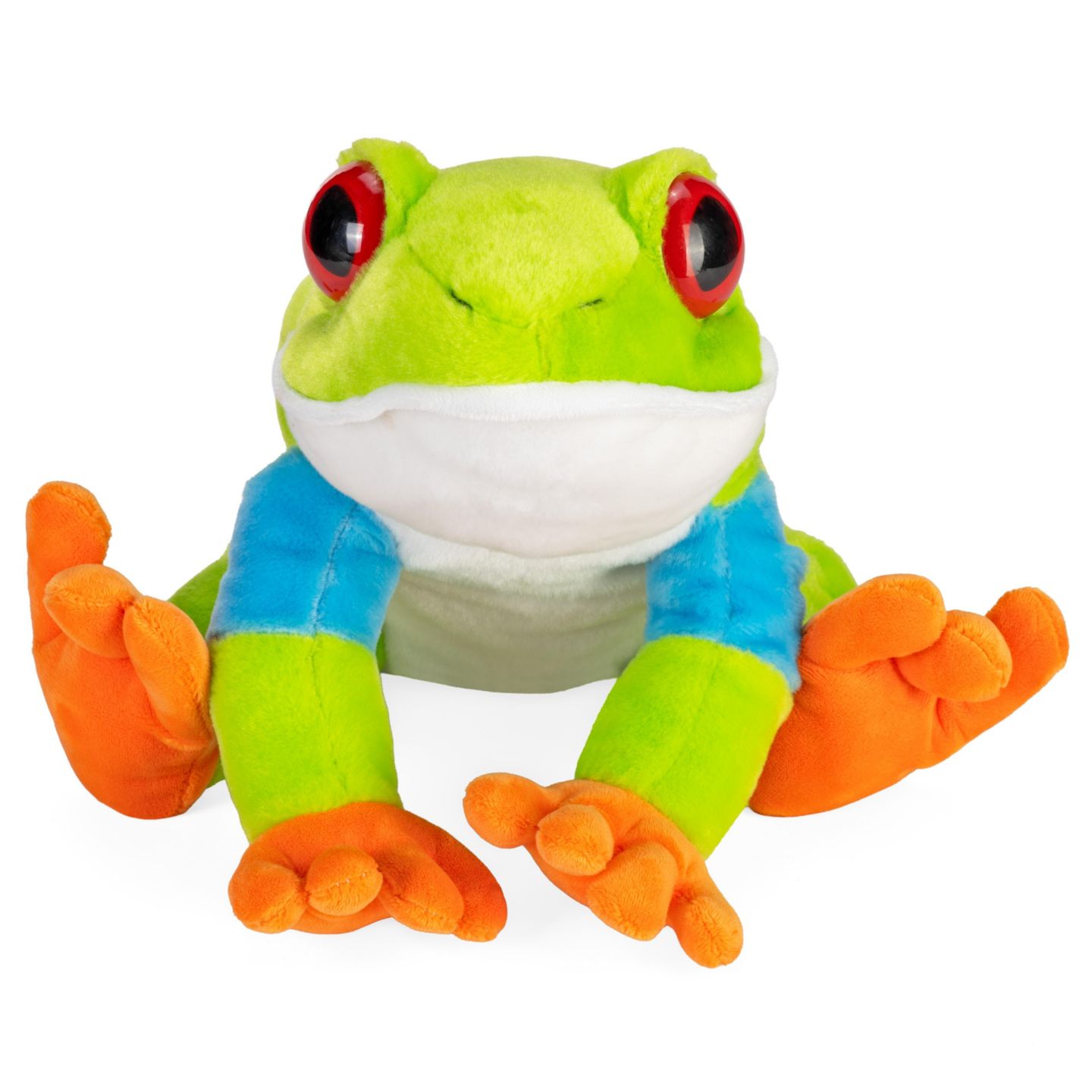 Детская мягкая игрушка Wild Republic Red Eyed Tree Frog Plush, Stuffed Animal, Plush Toy, Gifts for Kids, Cuddlekins 12 Inches — фото 3