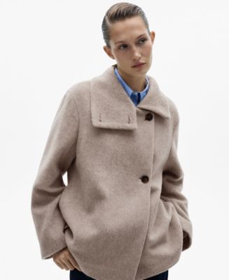 ☆送料・関税込☆MONGDOL★WOOL BLEND HIGH NECK CROPPED COAT★ MANGO Women's High Neck Wool Coat - Macy's