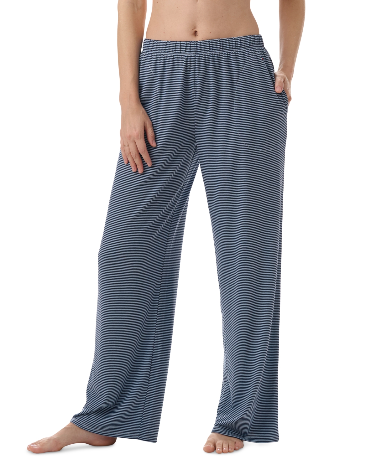 Tommy Hilfiger Women's Elastic-waist Pajama Pants In Feeder Stripe
