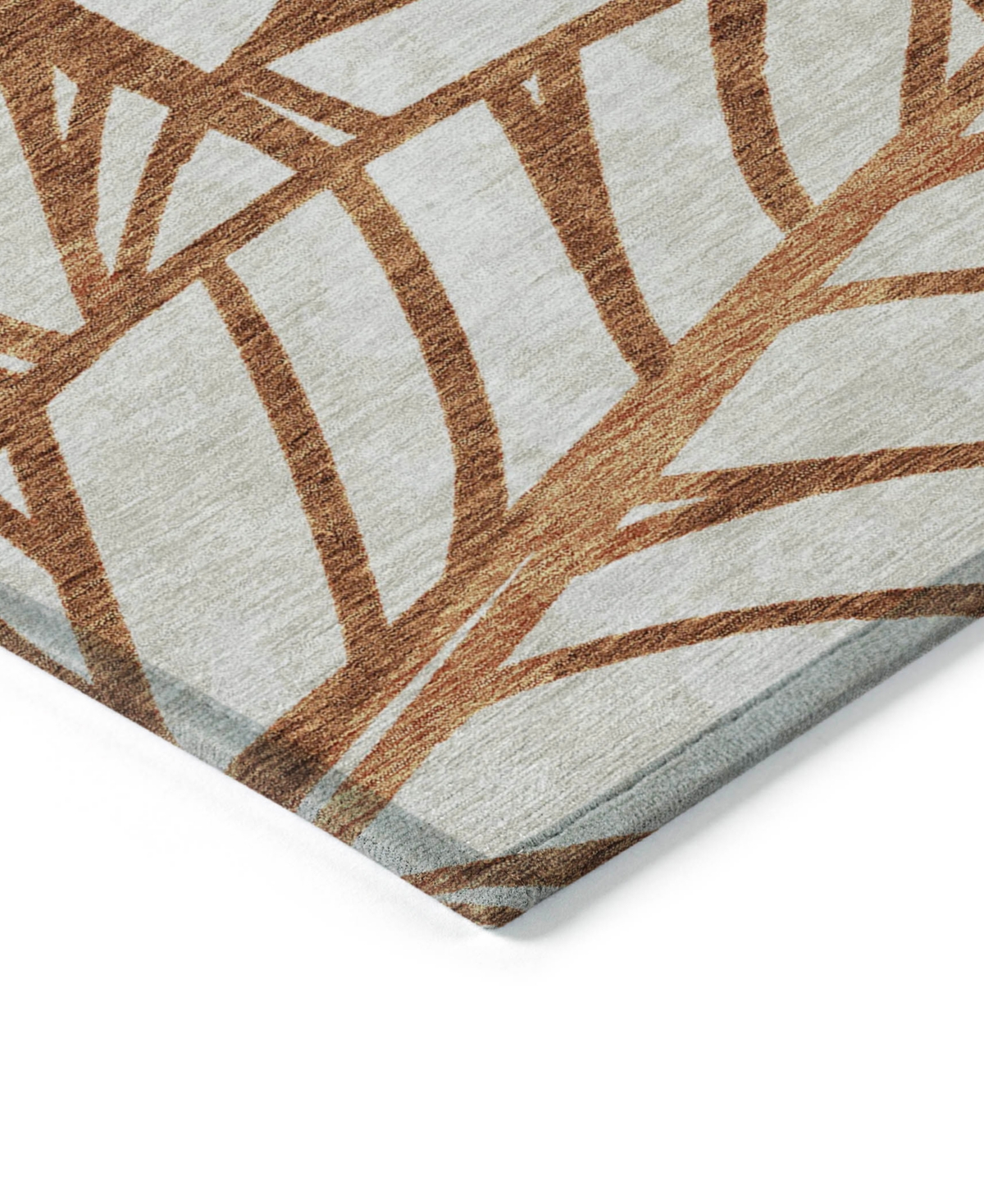Addison Chantille Acn741 5'x7'6" Area Rug In Paprika