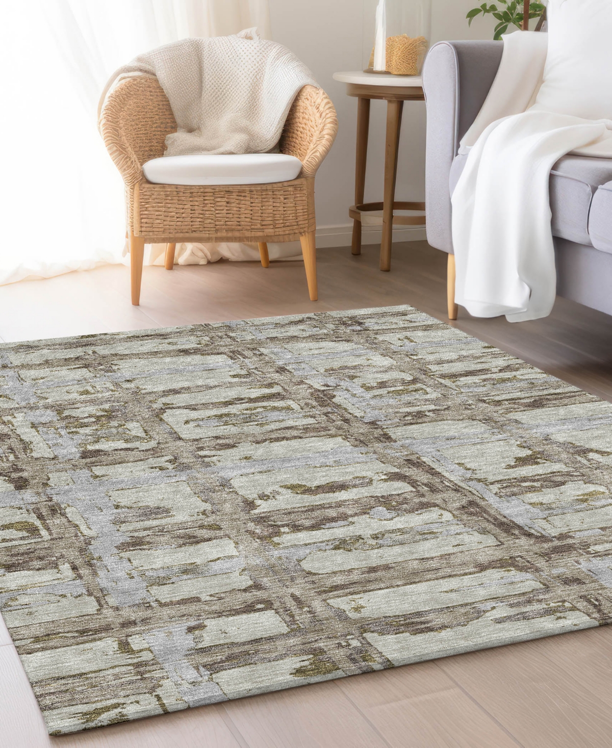 Addison Chantille Acn745 8'x10' Area Rug In Taupe