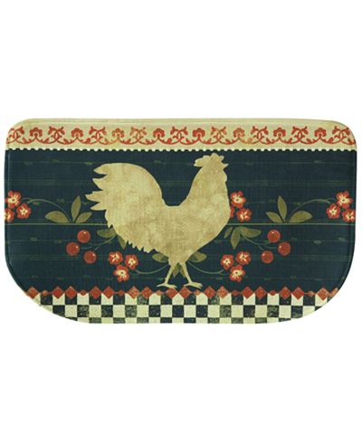 Bacova Kitchen, Retro Rooster 18" x 30" Rug - Bath Rugs ...
