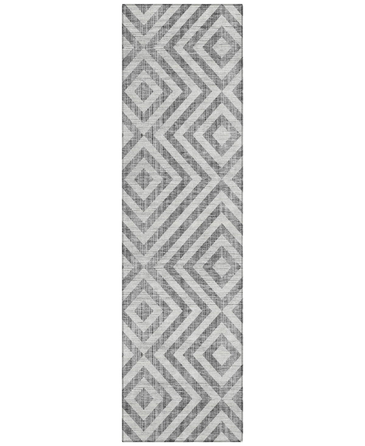 Addison Chantille Acn733 2'3"x7'6" Runner Area Rug In Gray