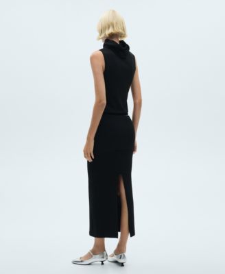 Women's Ribbed Midi Skirt