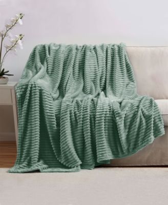 Cut Plush Lightweight Super Soft Luxury Bed Throw, 50" x 60"