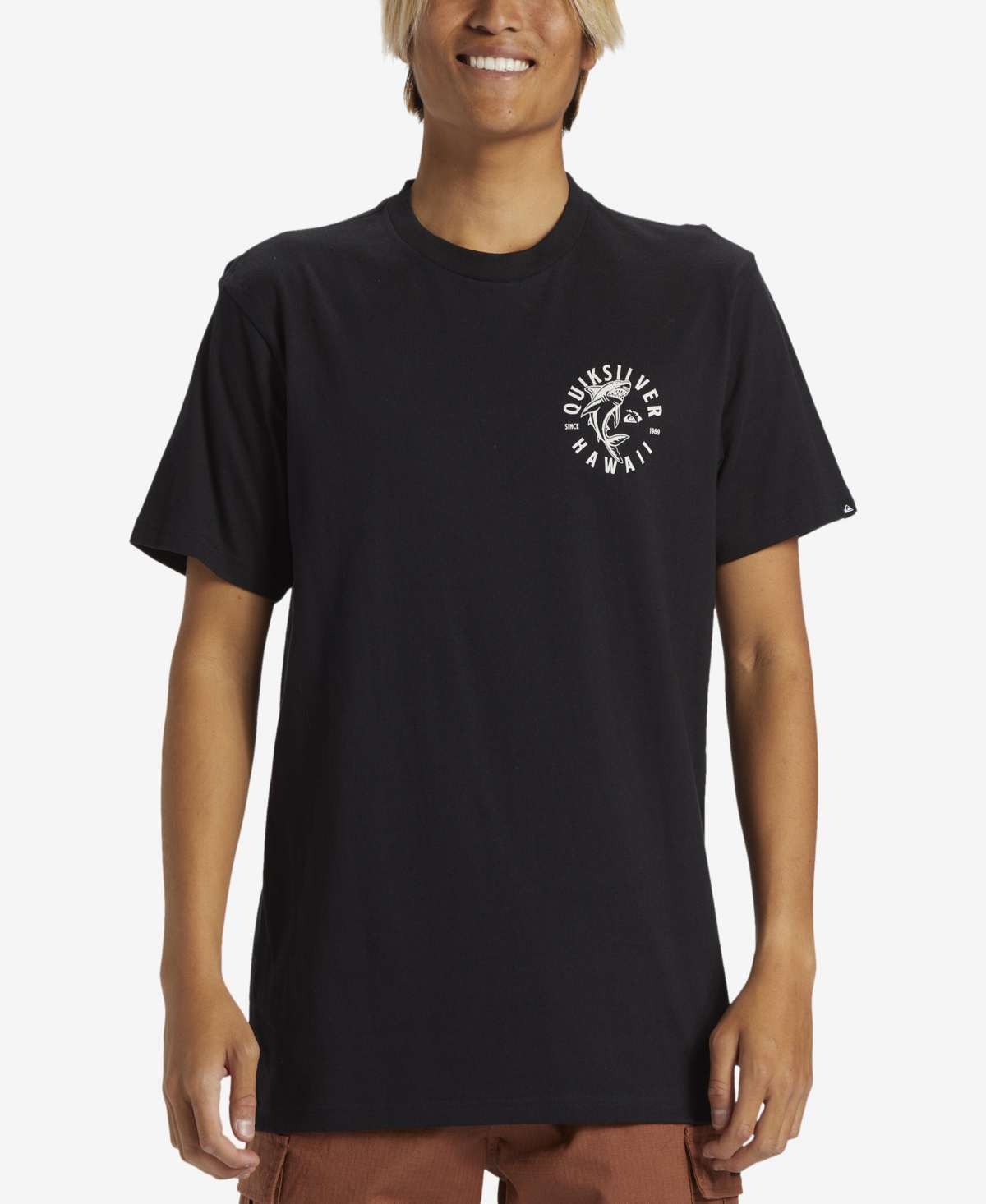 Quiksilver Men's Hi Shark Dive Short Sleeve T-Shirt - Black