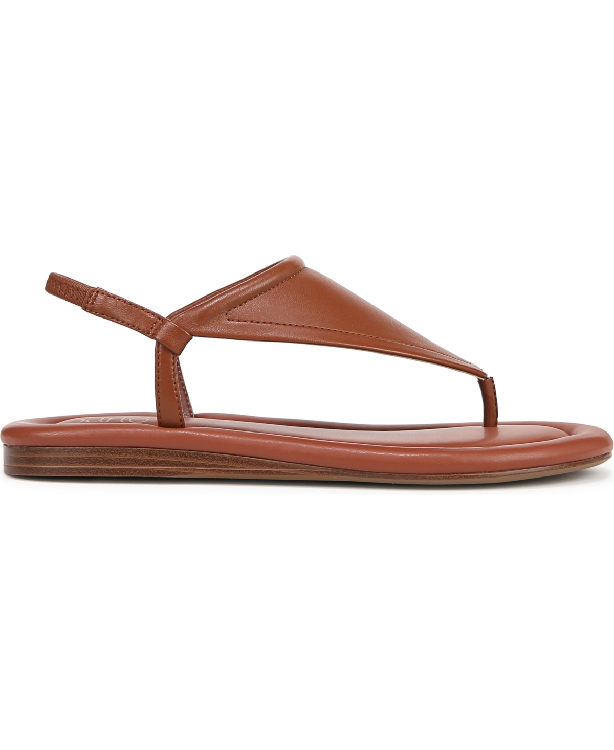 Franco Sarto Women's Jocelyn Open Toe Thong Slingback Sandals In Acorn Brown Leather