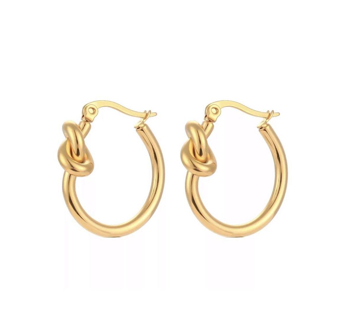 Knot Hoops - Gold
