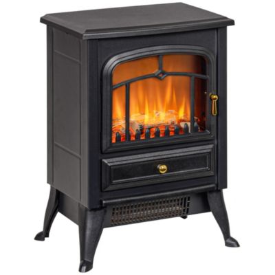 Electric Fireplace Heater with Realistic LED Flames