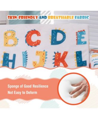 2-in-1 Convertible Kids Sofa with Velvet Fabric