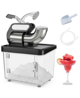 660LBS/H Commercial Ice Crusher with Dual Blades Safety On/Off Switch for Home