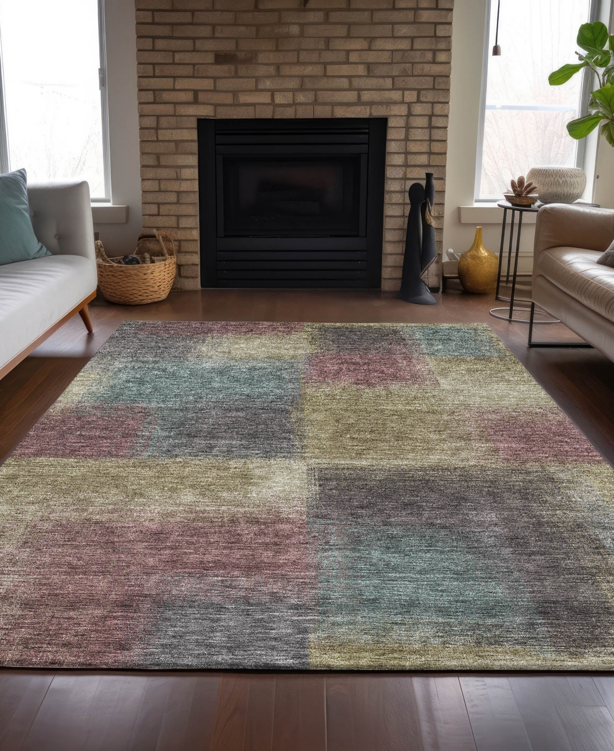 Addison Chantille Acn742 9'x12' Area Rug In Beige