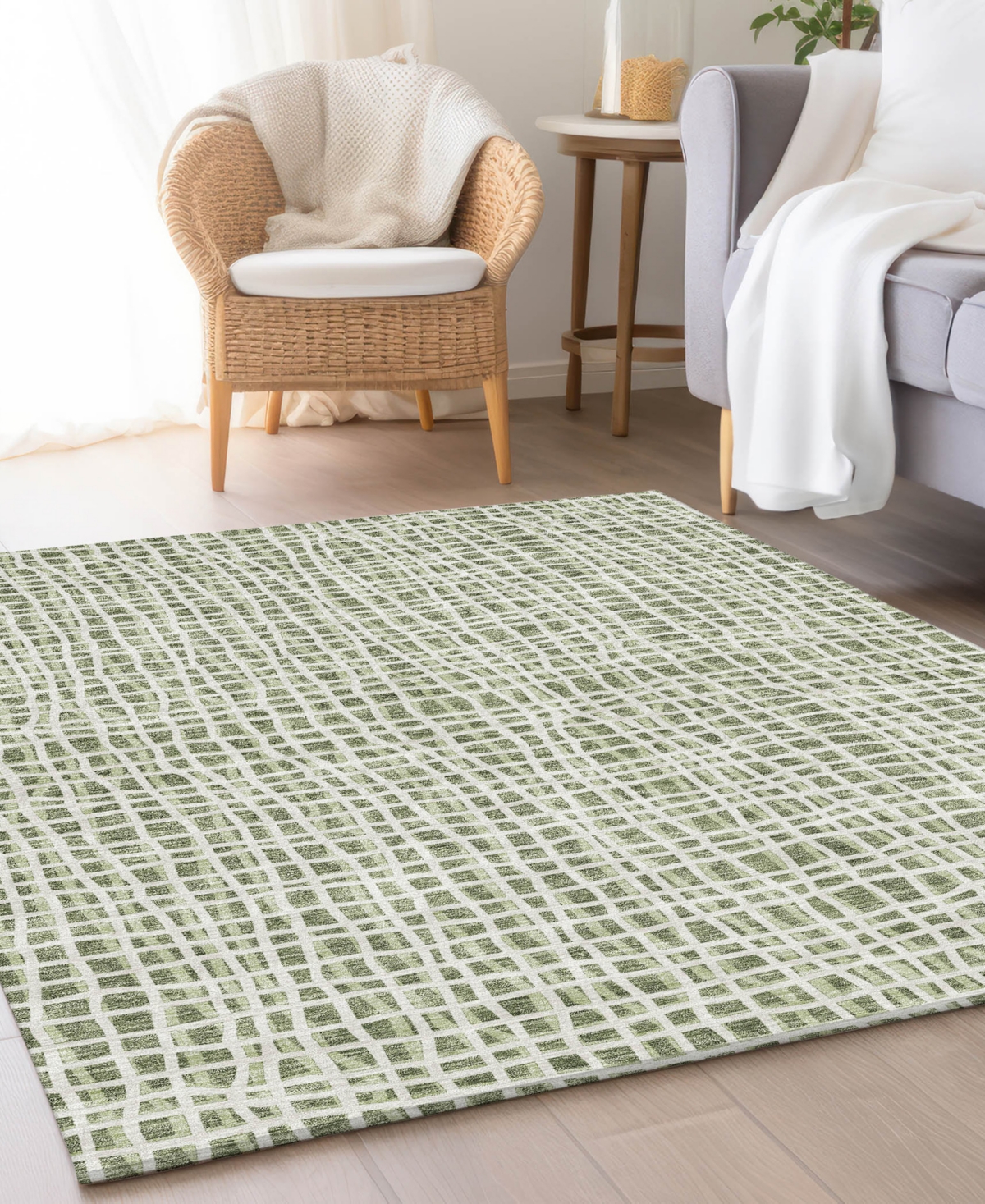 Addison Chantille Acn729 9'x12' Area Rug In Green