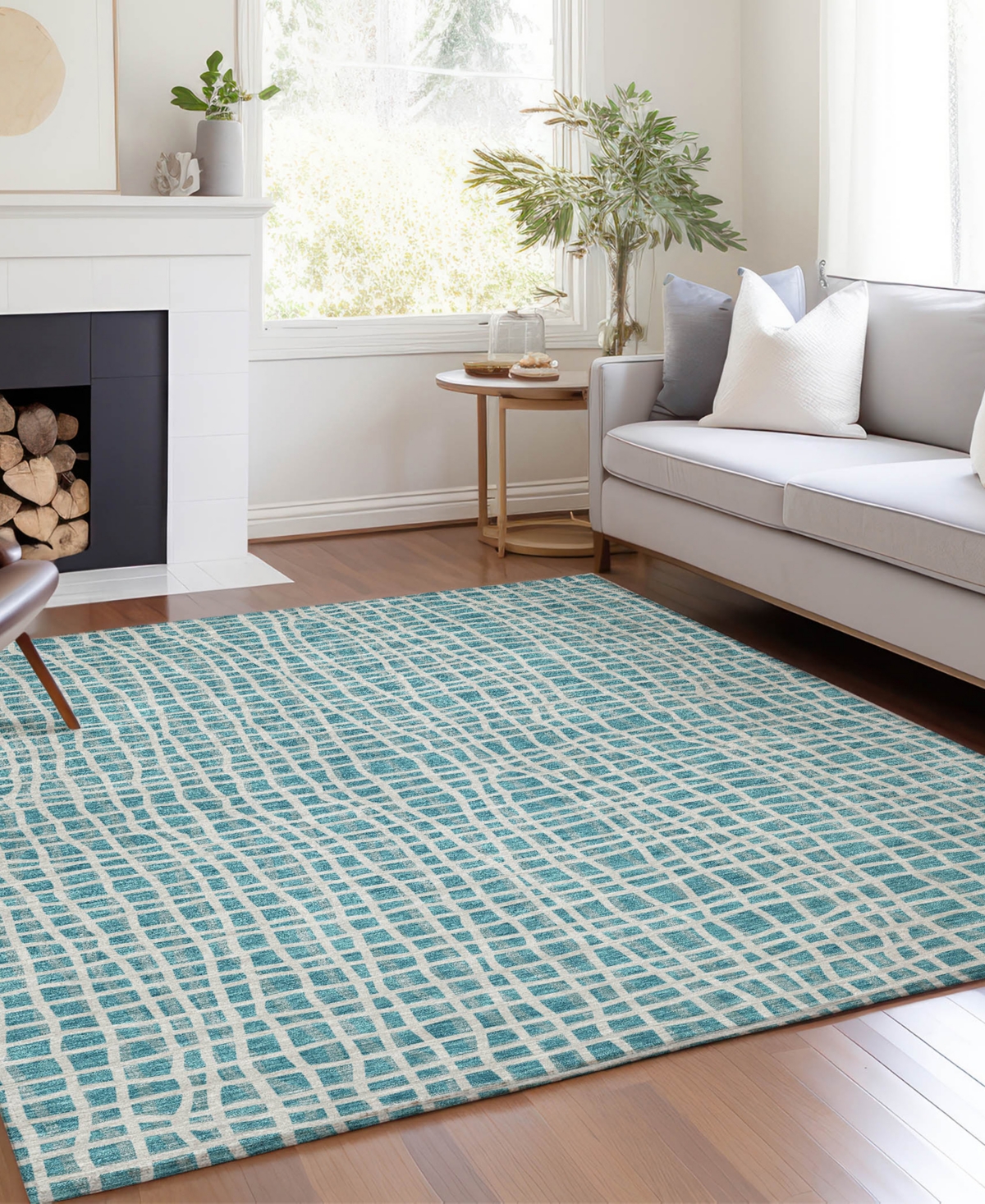 Addison Chantille Acn729 8'x10' Area Rug In Teal