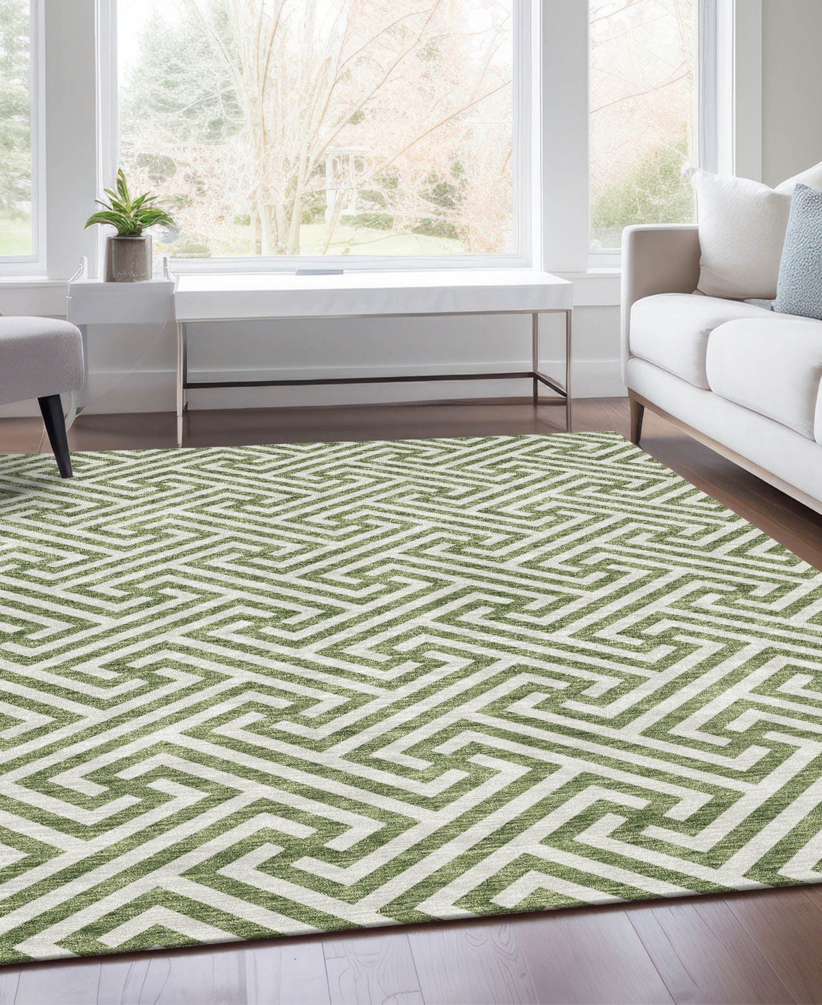 Addison Chantille Acn731 8'x10' Area Rug In Green