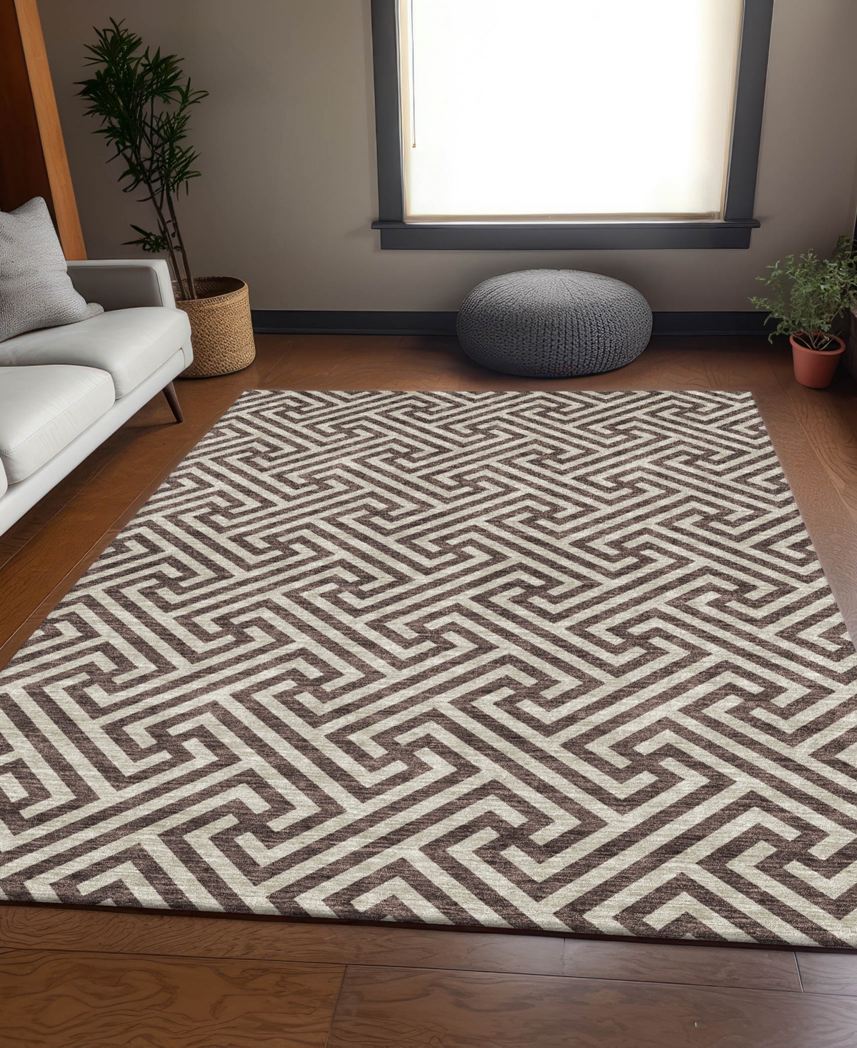Addison Chantille Acn731 3'x5' Area Rug In Brown