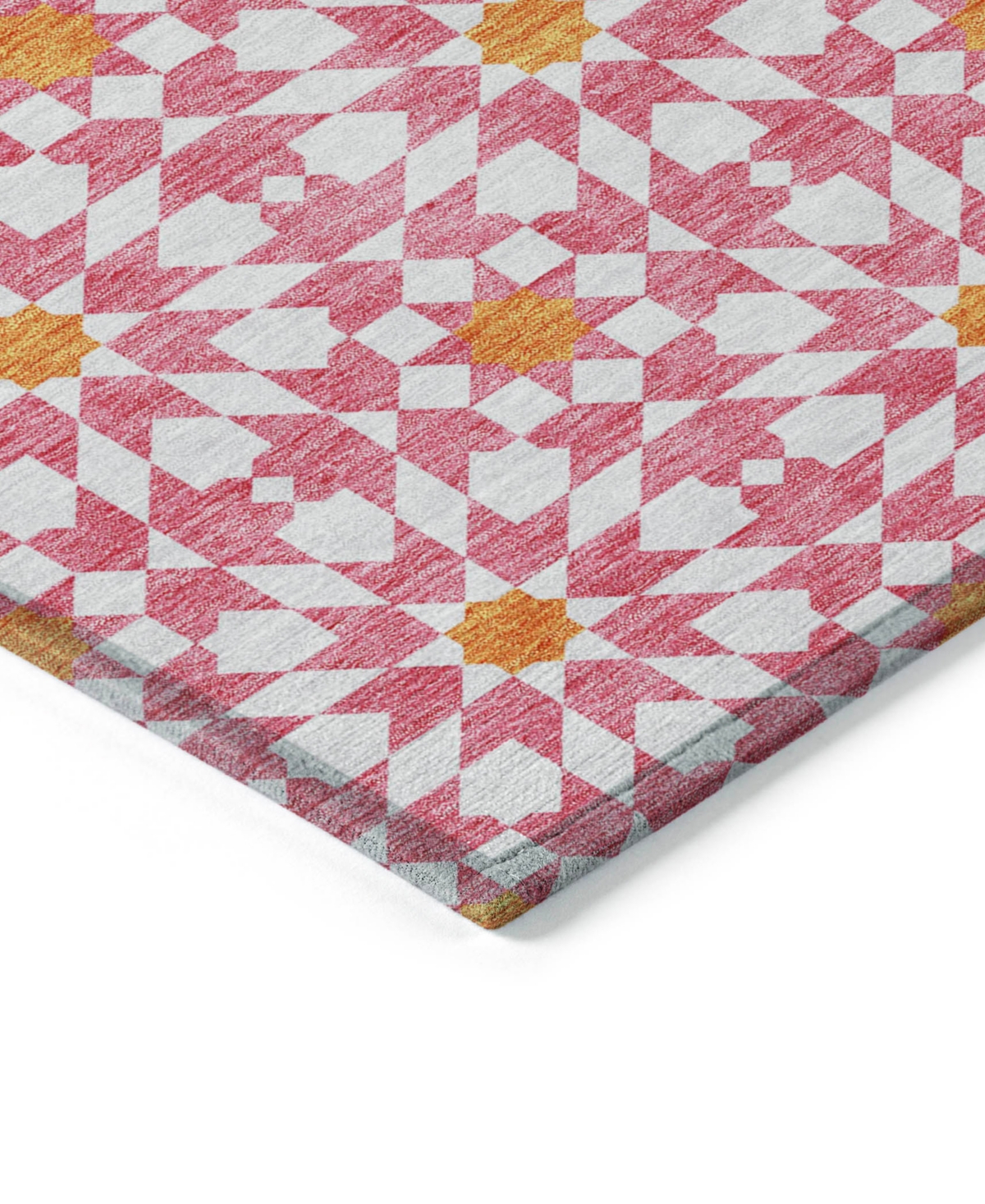 Addison Chantille Acn734 2'6"x3'10" Area Rug In Pink