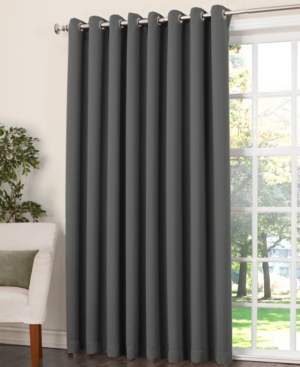 Sun Zero Grant Solid Grommet Curtain Panel, 100" X 84" In Steel