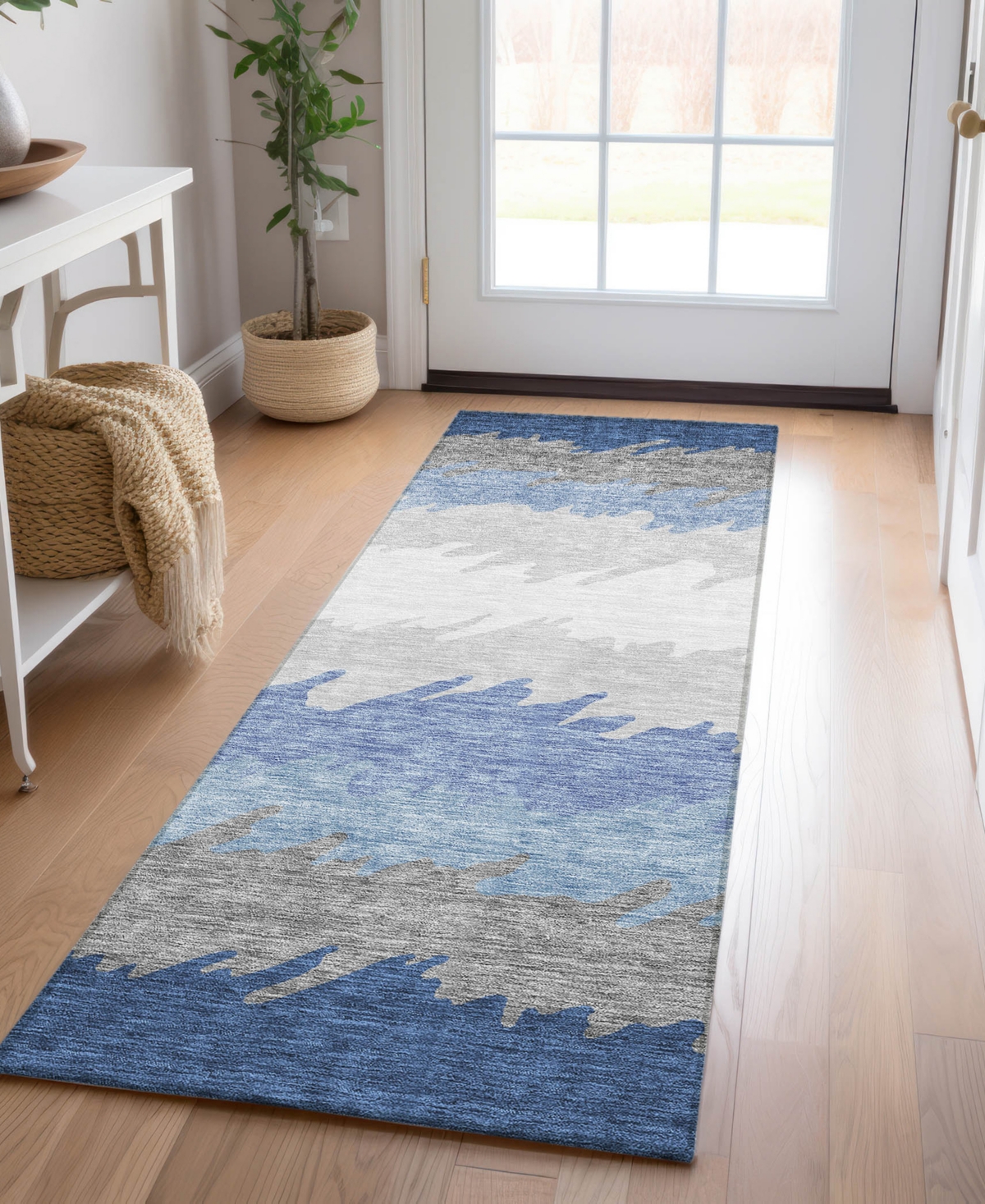 Addison Chantille Acn736 2'3"x7'6" Runner Area Rug In Navy