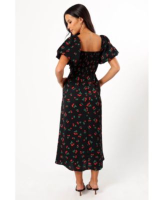 Women's Chlo Puff Sleeve Midi Dress