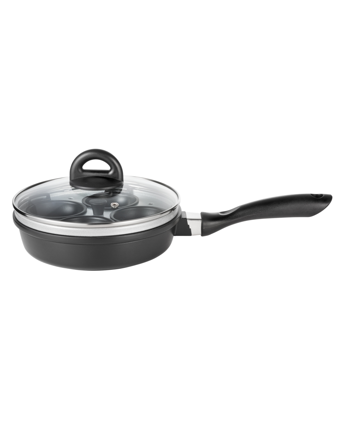 Cuisine::pro Stone 1.3qt Cast Aluminum Egg Poacher In Black