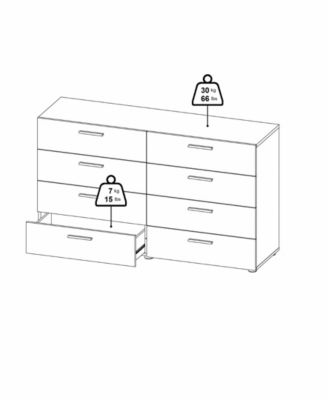 Austin 8 Drawer Double Dresser