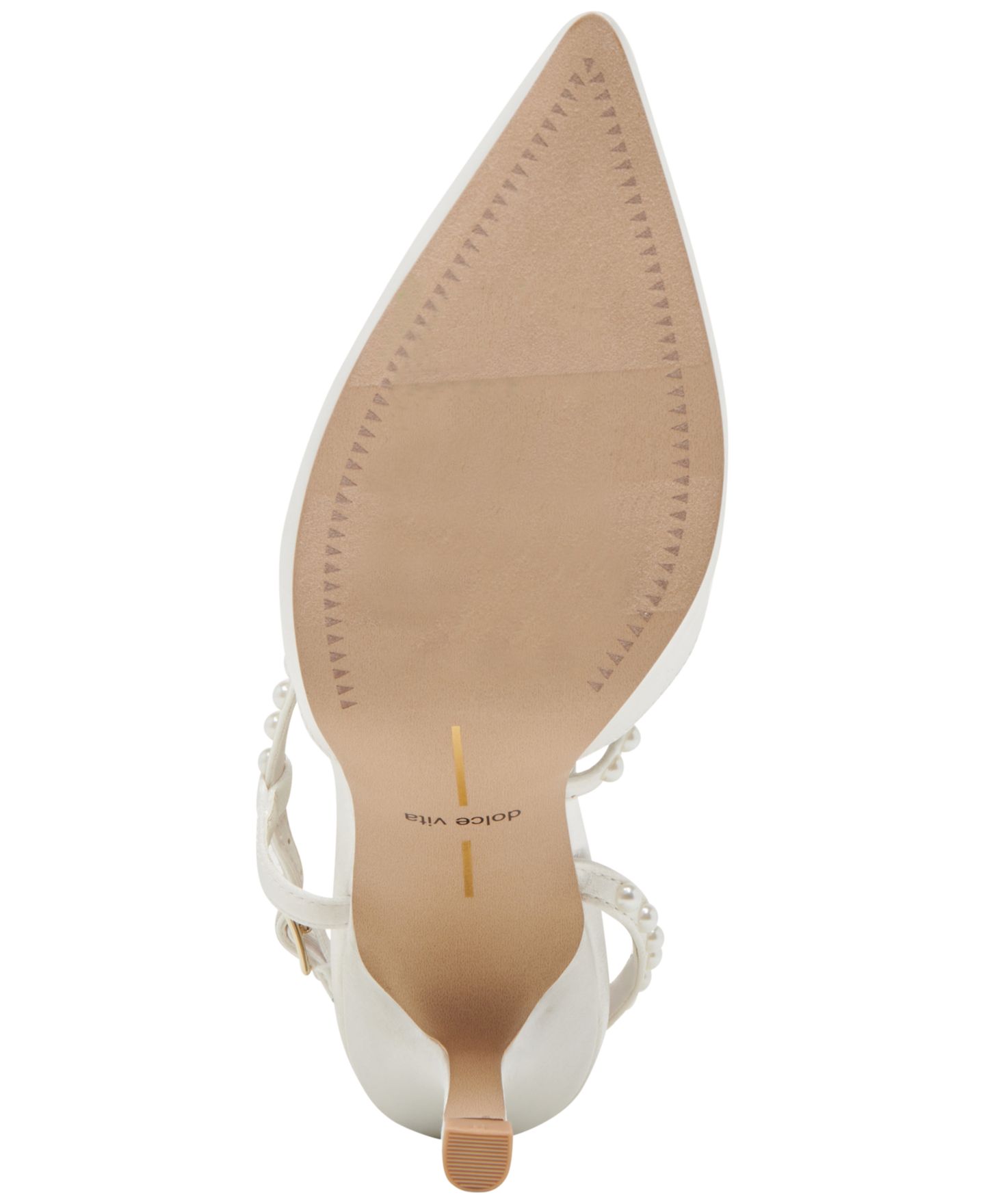 Женские туфли Dolce Vita Kamra Pearl Stiletto Pumps, цвет: Насыщенный белый атласный — фото 5