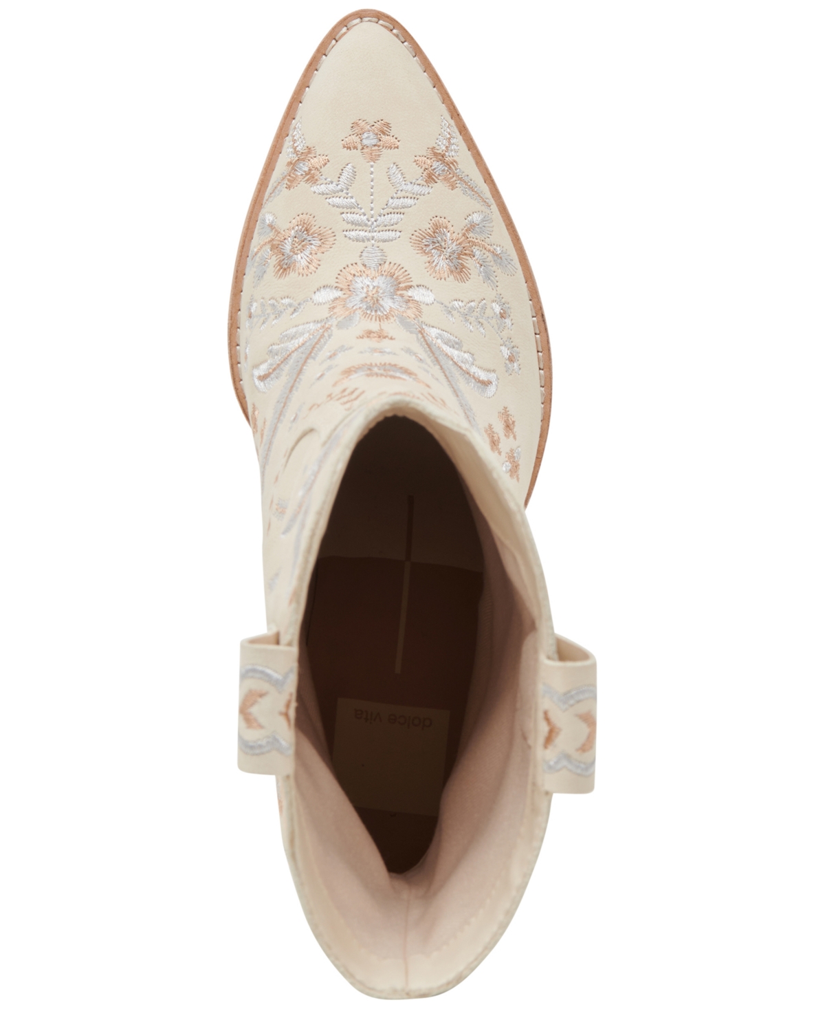 Dolce Vita Jessey Floral Western Boots In Cream Floral Multi
