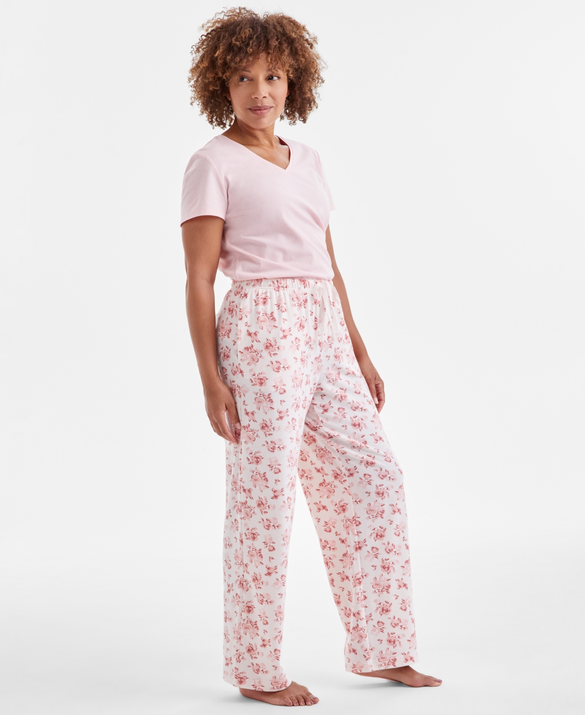 CHARTER CLUB WOMEN'S KNIT PAJAMA PANTS, EXCLUSIVELY AT MACY'S 