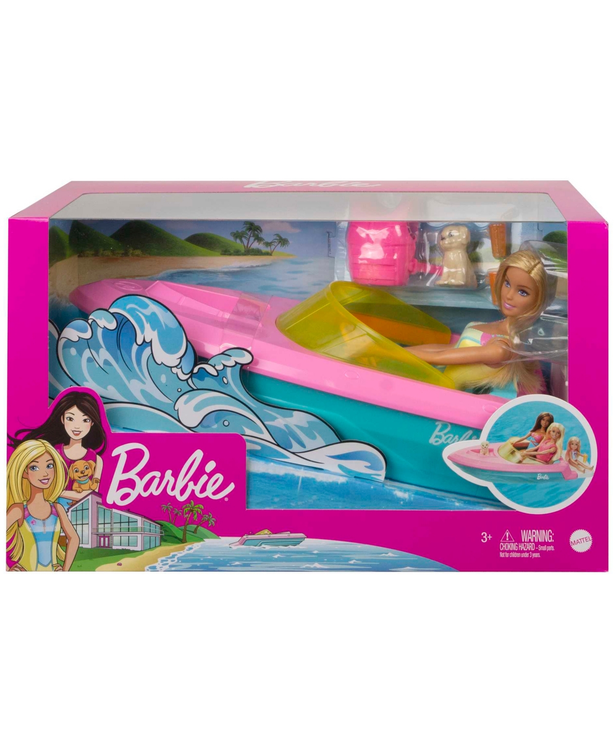 BARBIE DOLL WITH VEHICLE, 2 PIECE SET 