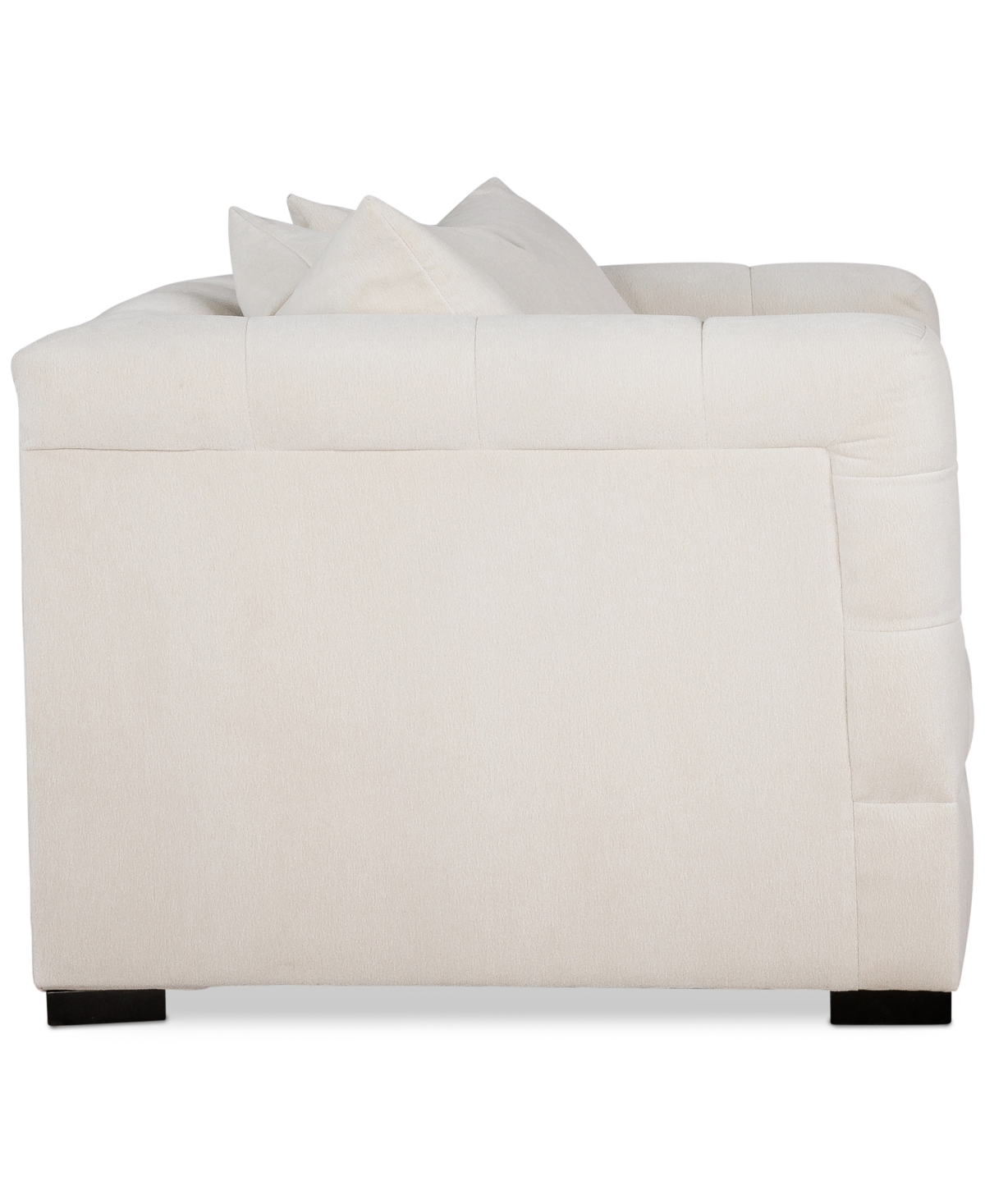 Macy's Elbeth Fabric Loveseat, Exclusively At  In Alabaster