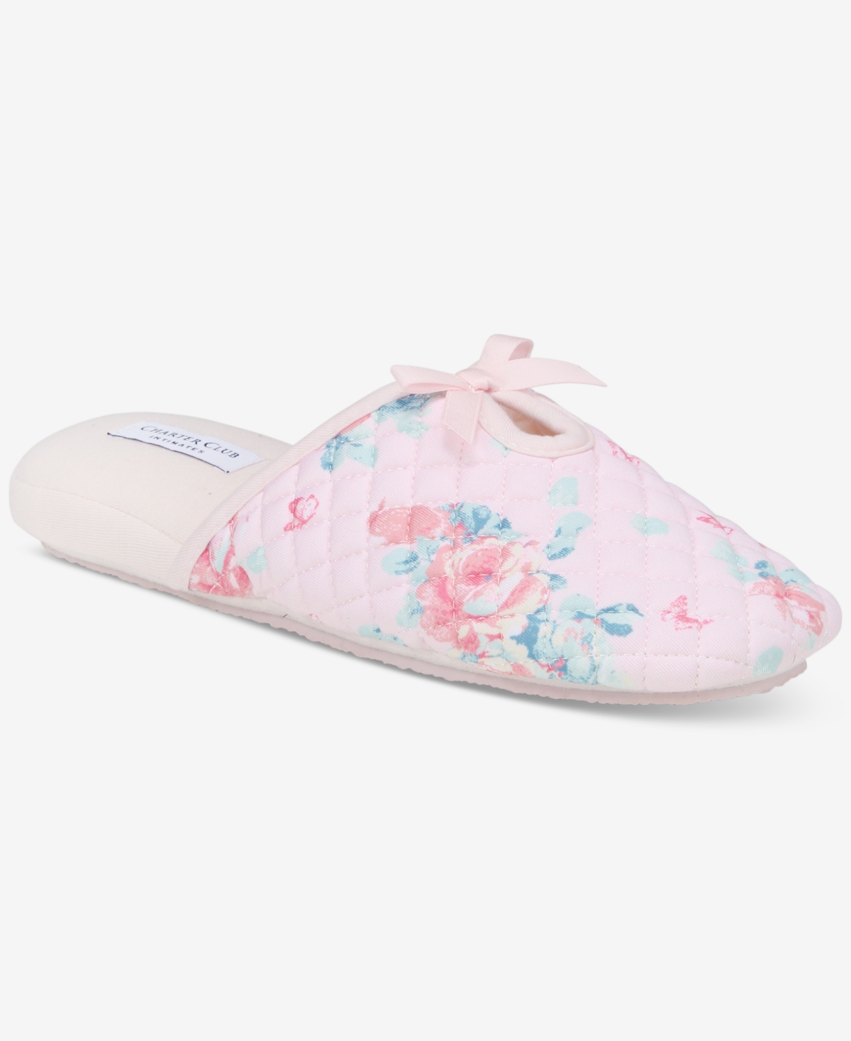 Women's Dreamy Bouquet Quilted Slippers, Exclusively at Macy's - Dreamy Bouqet