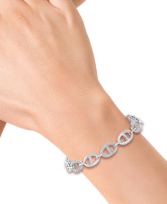 EFFY&reg; Diamond Pav&eacute; Mariner Link Bracelet (1/2 ct. t.w.) in Sterling Silver