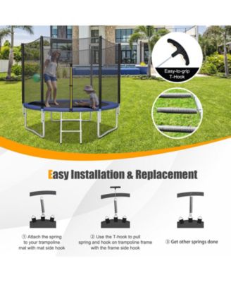 7 Inch Rustproof Galvanized Steel Replacement Trampoline Elasticity Springs-7 Inch