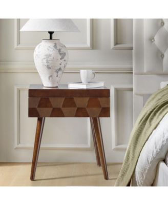 Jacob Mid-Century Modern End Table with Flared Legs