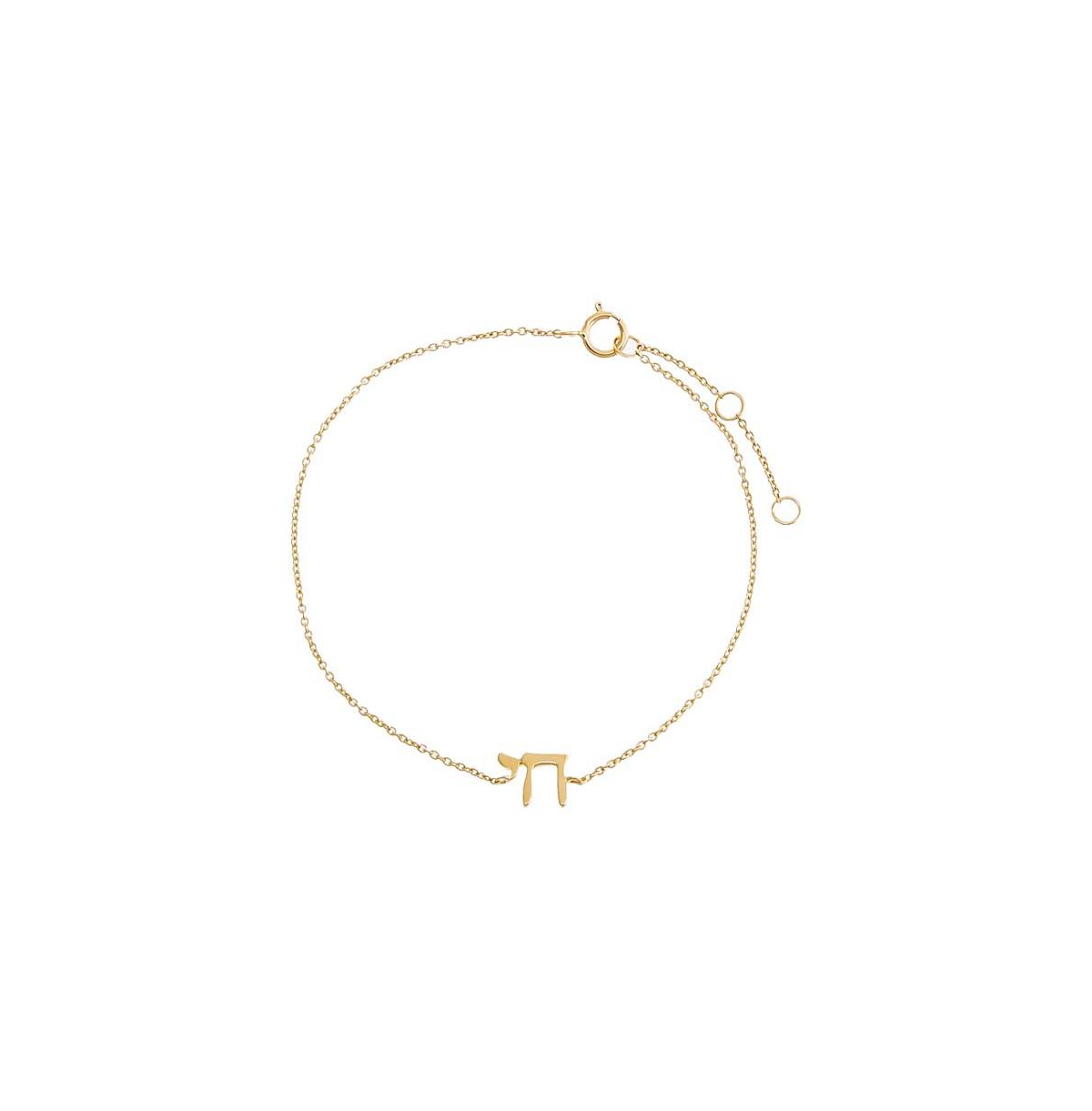 Solid Chai Bracelet 14K - 14k gold