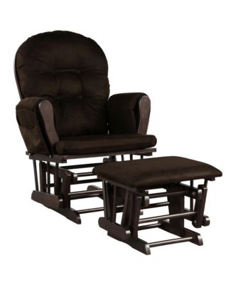Baby Nursery Relax Rocker Rocking Chair Glider & Ottoman Set w/ Cushion