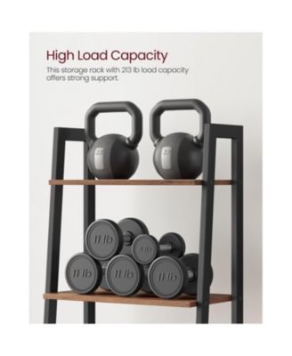 4-Tier Bookshelf Storage Rack, Shelves for Bathroom and Living Room Organization