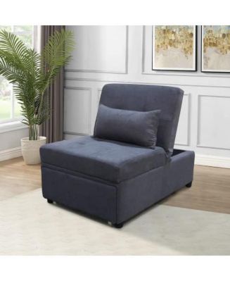 gaomon 4 in 1 Adjustable Footstool Bed Stool Guest Sofa Chair, Modern ...