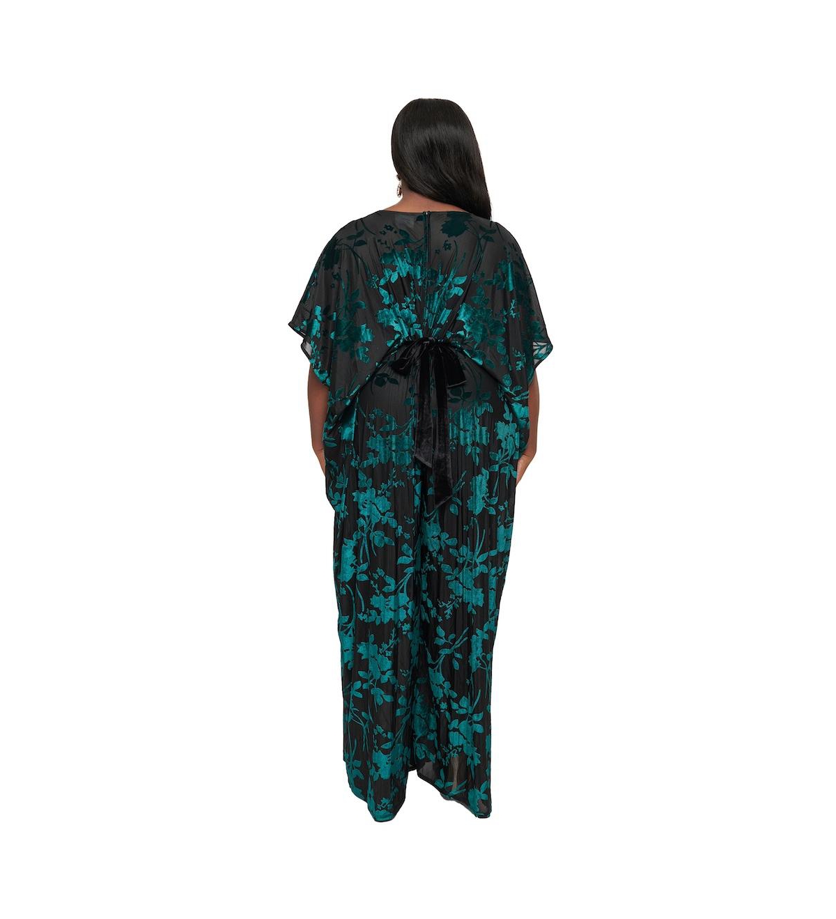 Unique Vintage Plus Size 1970s Velvet Caftan Jumpsuit