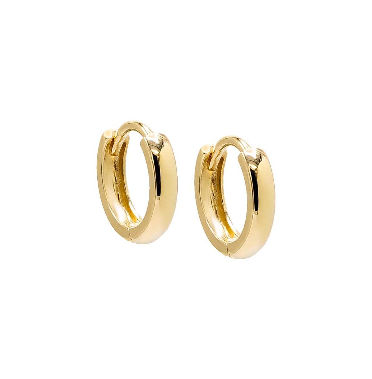 Tiny Wide Solid Cartilage Huggie Earring 14K - 14k gold