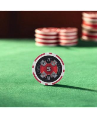 Ace Casino Poker Chips (25-pack) - Clay Composite $5