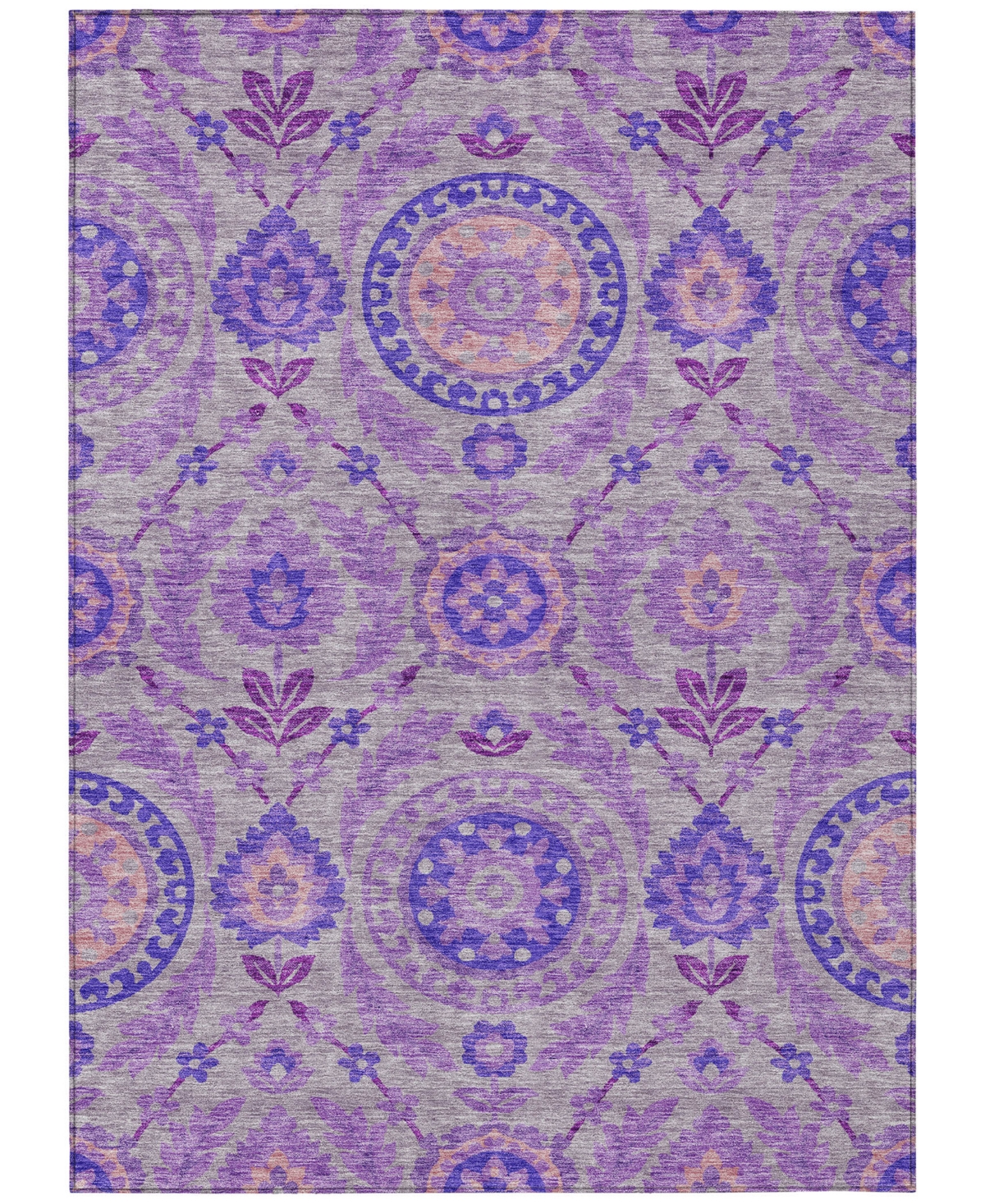 Addison Chantille Acn751 2'6"x3'10" Area Rug In Lavender