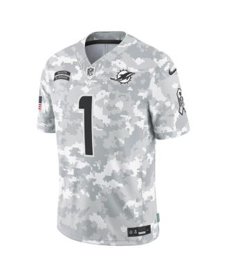 Men's Tua Tagovailoa Arctic Camo Miami Dolphins 2024 Salute to Service Limited Jersey