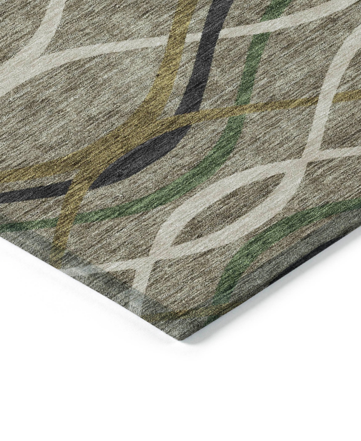 Addison Chantille Machine Washable Acn757 8'x10' Area Rug In Taupe