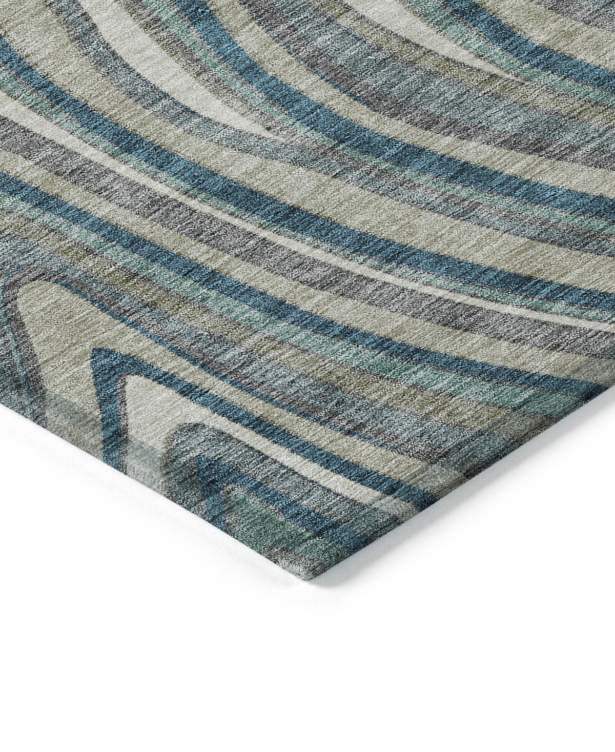 Addison Chantille Machine Washable Acn756 8'x10' Area Rug In Teal